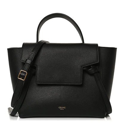 Celine Grained Calfskin Nano Belt Bag Black 1 of 12