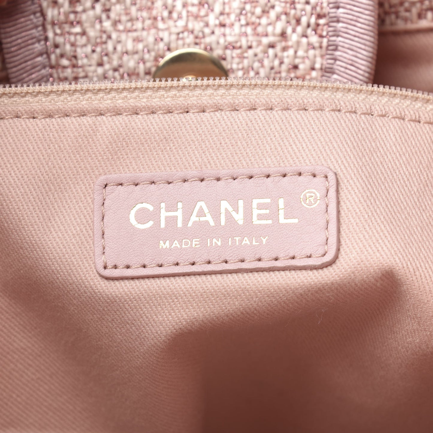 Straw Lurex Medium Deauville Tote Pink