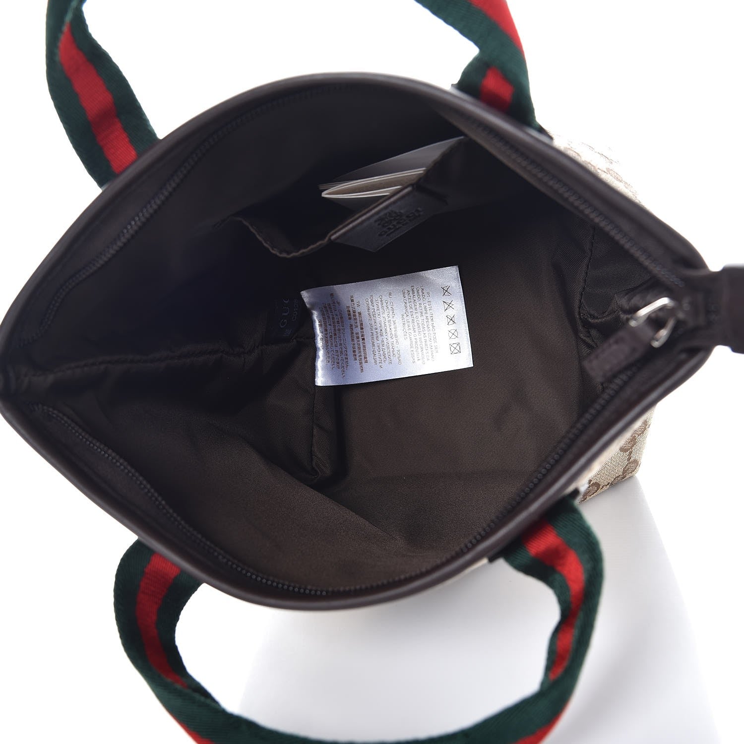 Gucci Children's Monogram GG Web Mini Tote Dark Brown 5 of 7