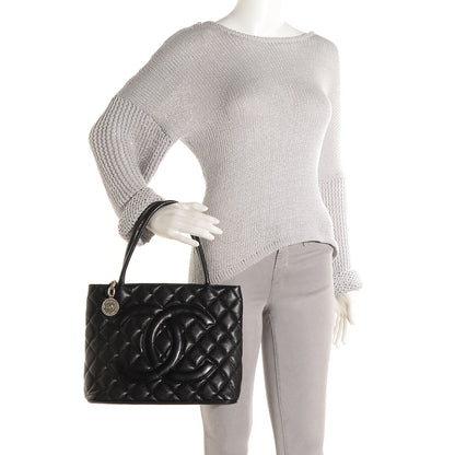 Chanel Caviar Medallion Tote Black 2 of 7
