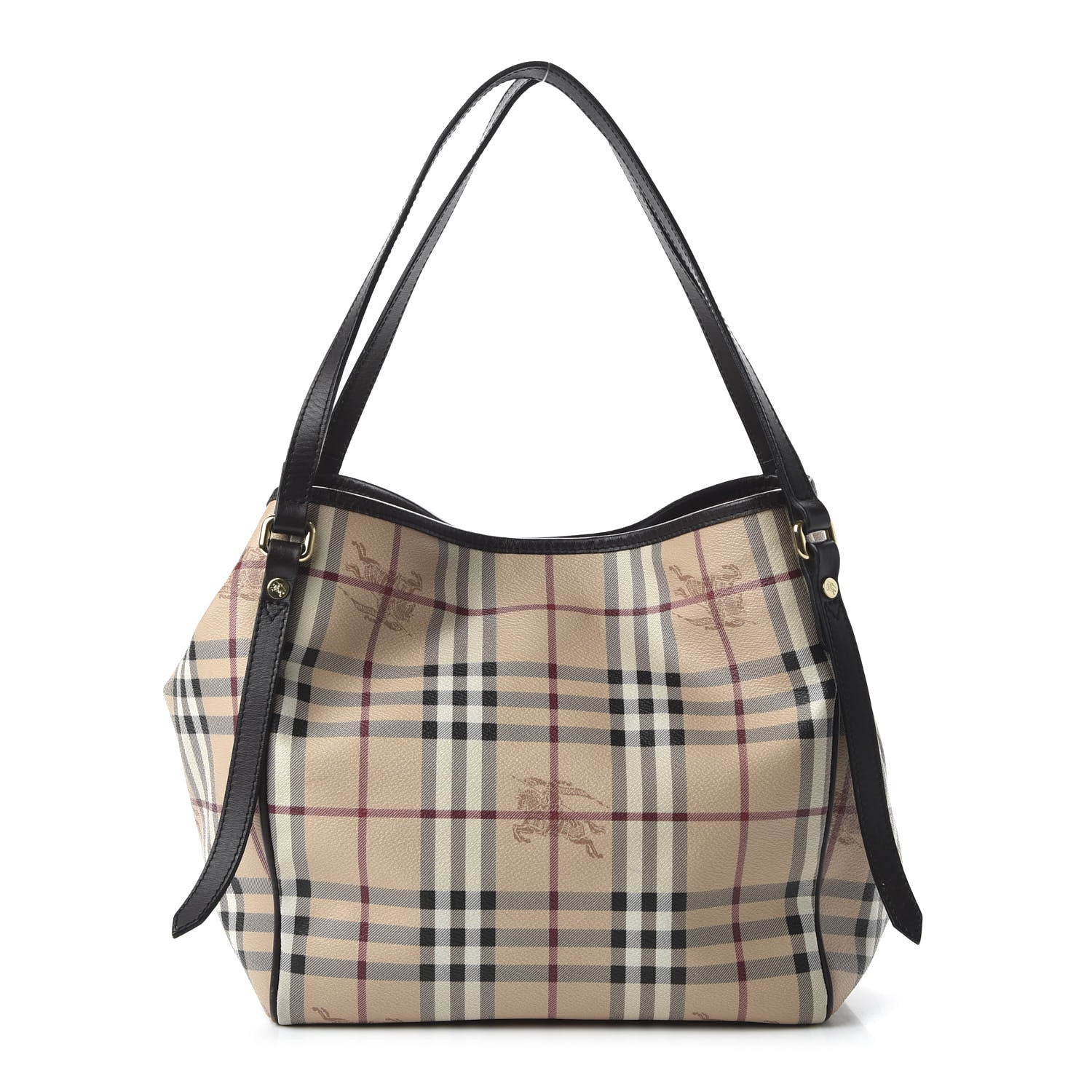 Burberry Haymarket Check Small Canterbury Tote Black 1 of 10