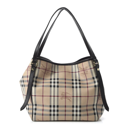 Burberry Haymarket Check Small Canterbury Tote Black 1 of 10