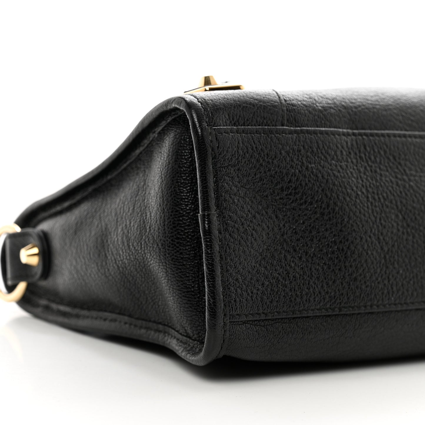 Chevre Gold Metallic Edge Hardware S City Black