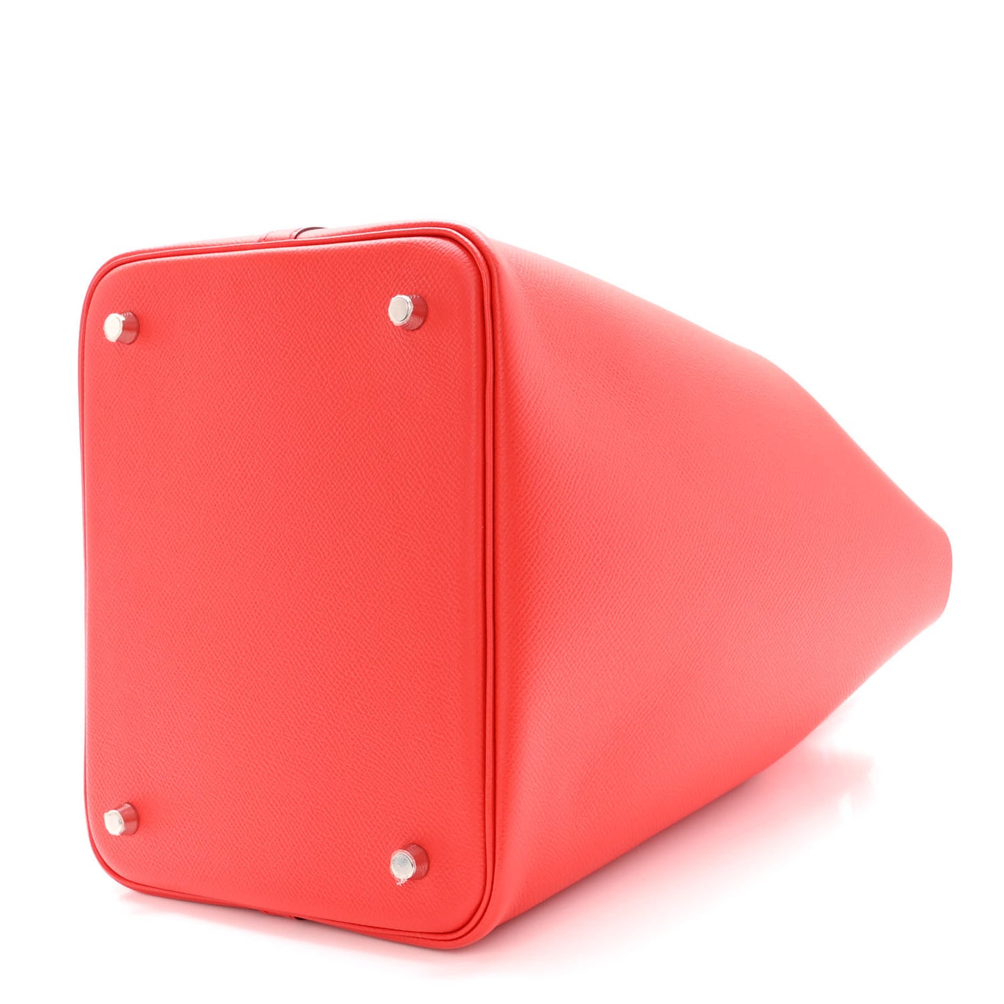 Epsom Tressage De Cuir Picotin Lock 22 MM Rouge Coeur Bleu du Nord Rouge H