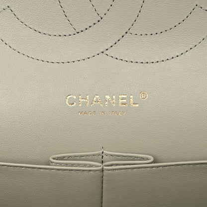 Chanel Lambskin Quilted Jumbo Double Flap Grey 6 of 13