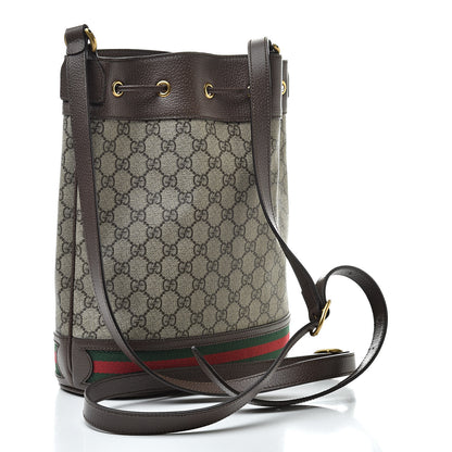 Gucci GG Supreme Monogram Web Ophidia Bucket Bag Brown 3 of 10