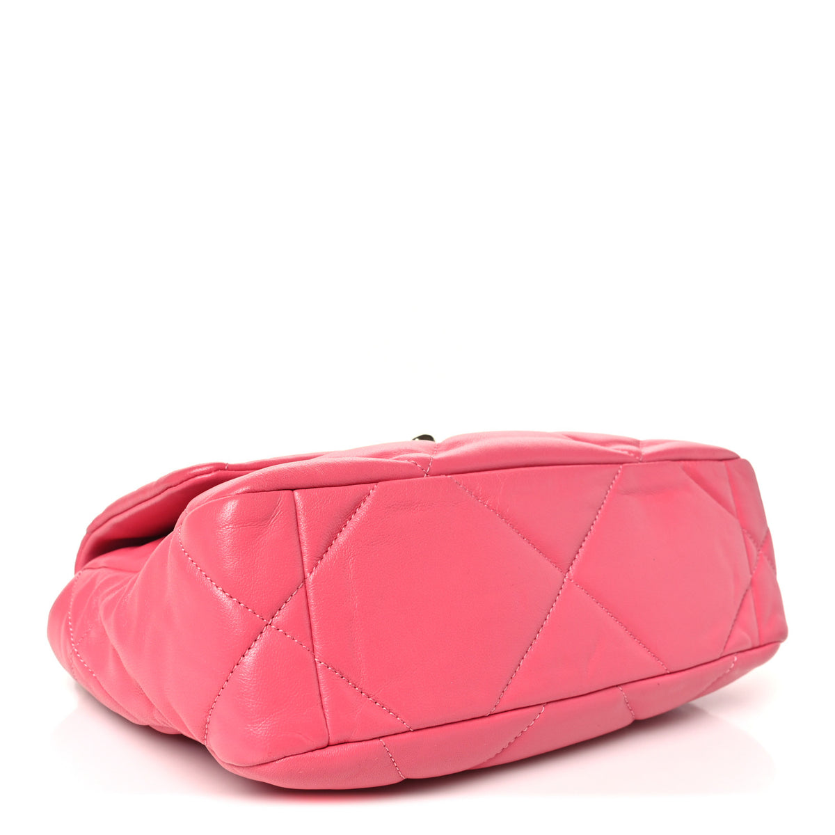 Chanel Goatskin Quilted Medium Chanel 19 Flap Pink 4 of 10