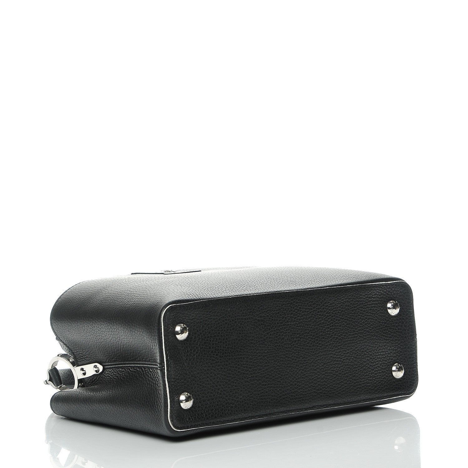 Louis Vuitton Taurillon Capucines PM Black White 5 of 8