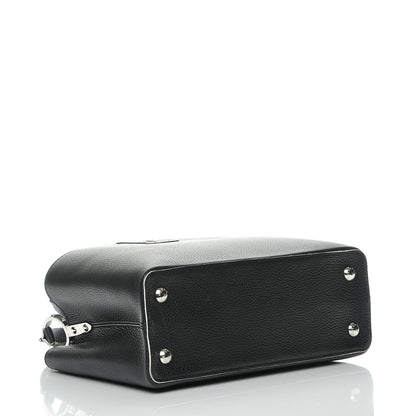 Louis Vuitton Taurillon Capucines PM Black White 5 of 8