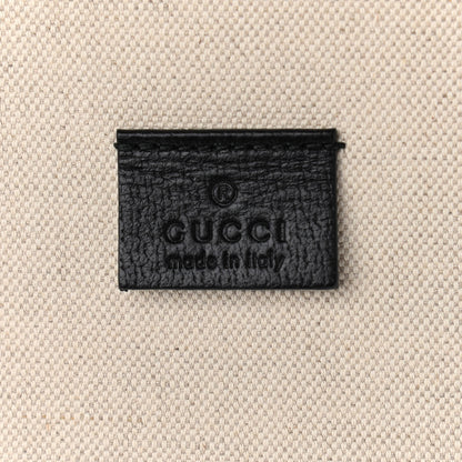 Gucci Patent Canvas Frame Logo Vertical Tote Black Crop 6 of 10