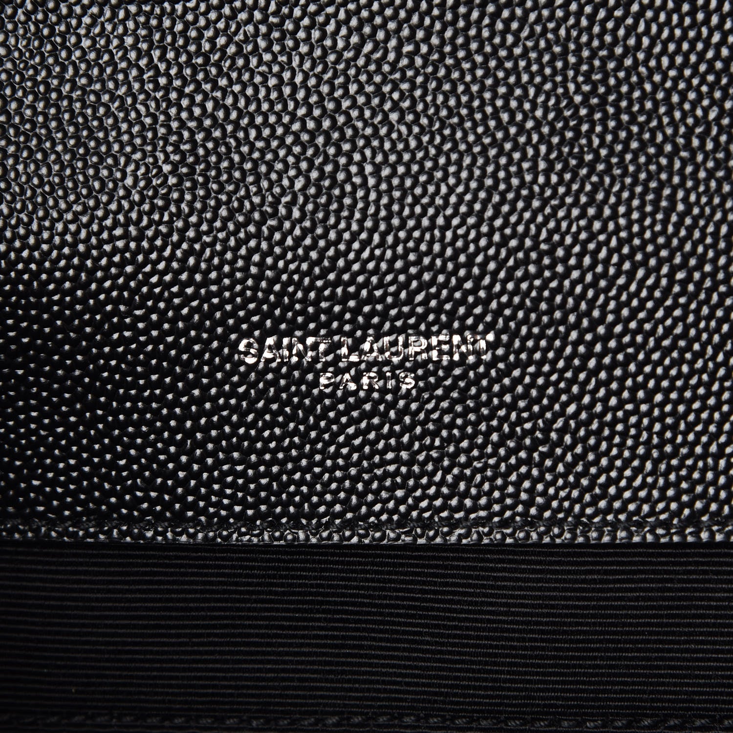 Saint Laurent Grain De Poudre Textured Mixed Matelasse Large Triquilt Monogram Satchel Black 7 of 10