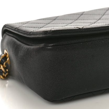 Chanel Caviar Quilted Medium Fashion Therapy Flap Bag Black 9 of 10