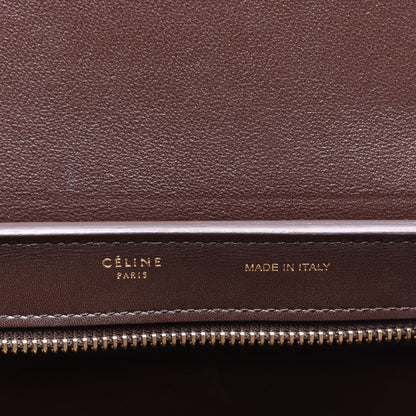 Celine Satin Baby Grained Calfskin Tri-color Medium Trapeze Tan 7 of 9
