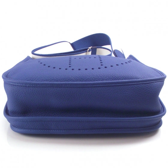 Taurillon Clemence Evelyn III GM Amazone Bleu Mykonos