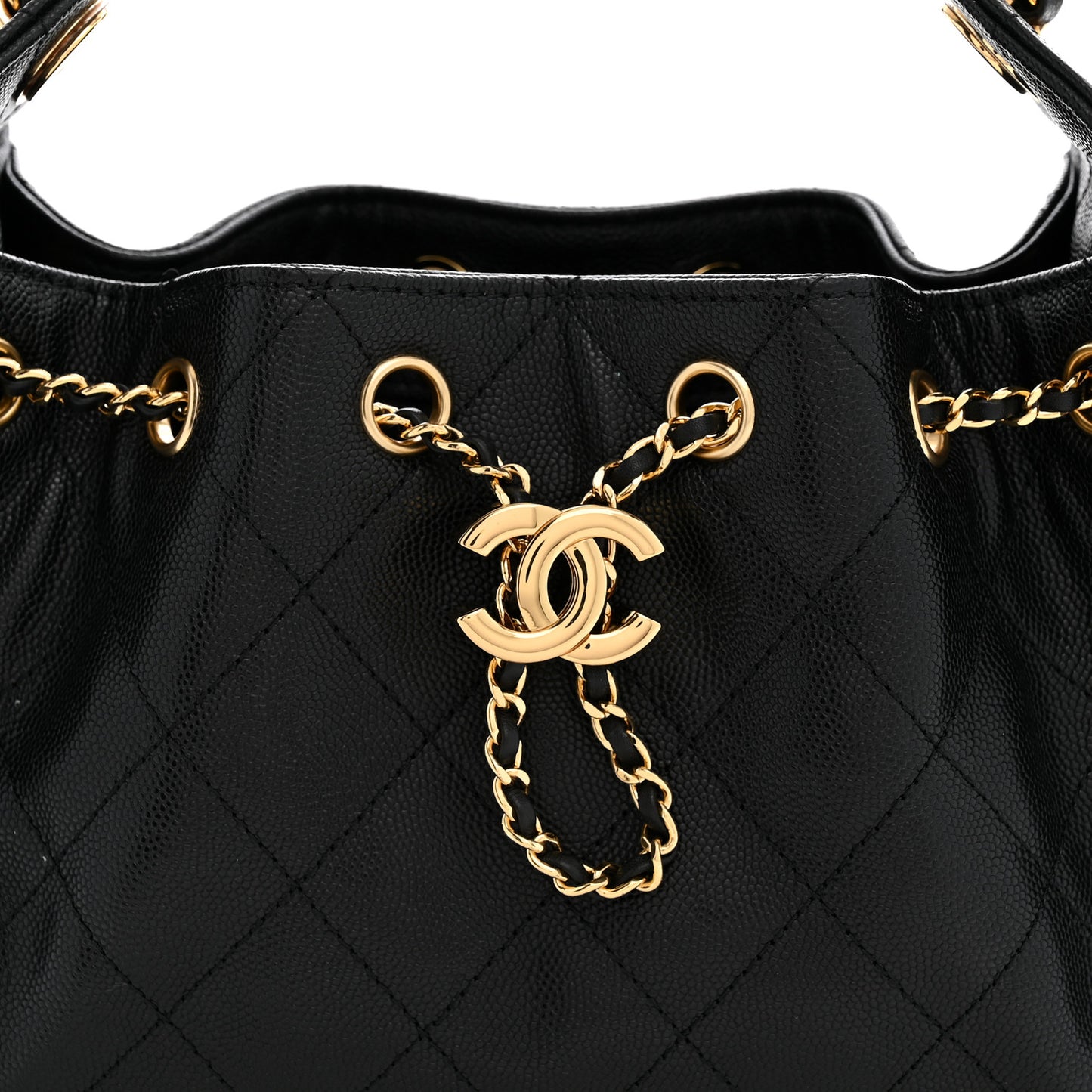 Caviar Quilted Mini Chanel 25 Handbag Black