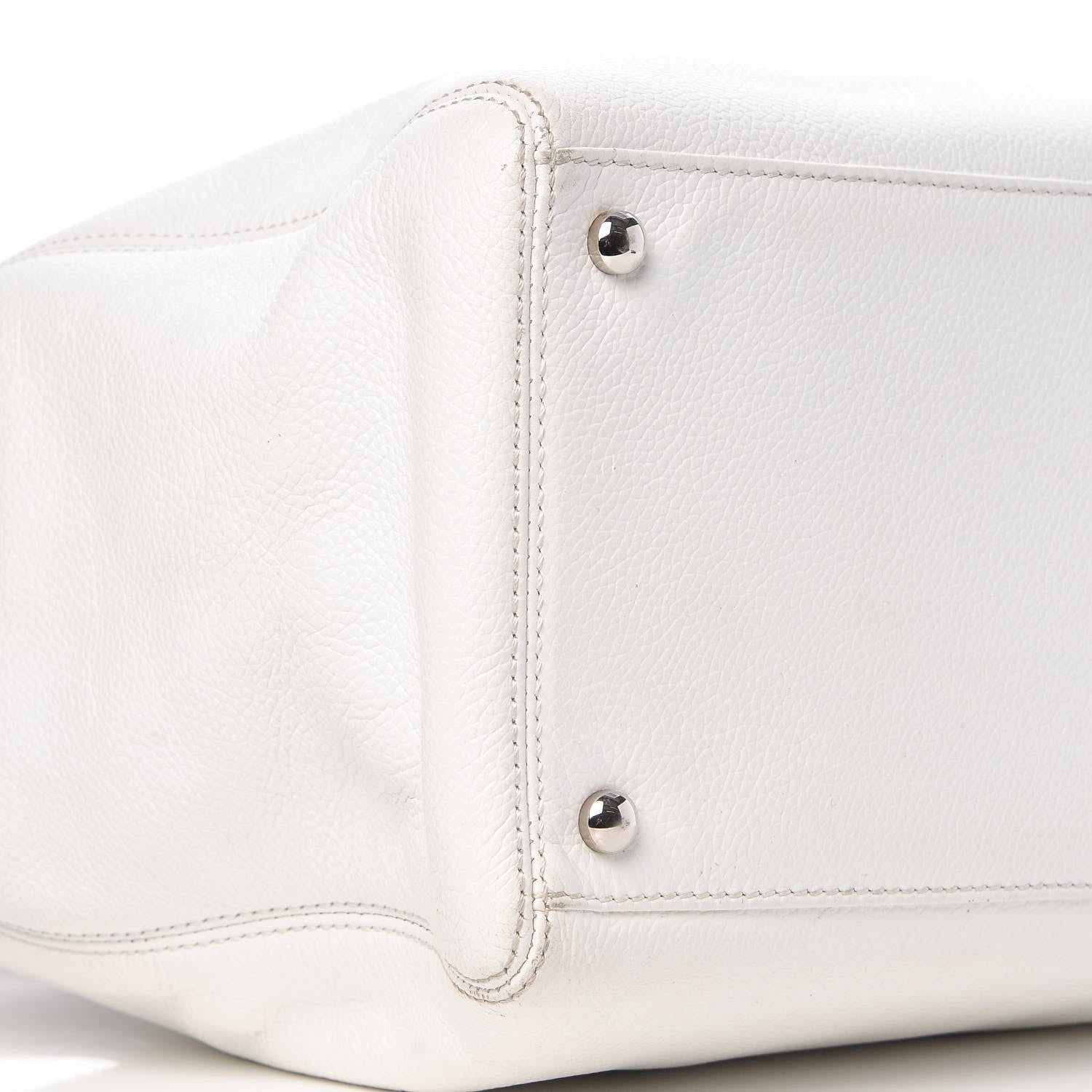 Chanel Calfskin Cerf Executive Shopper Tote White 24 of 33