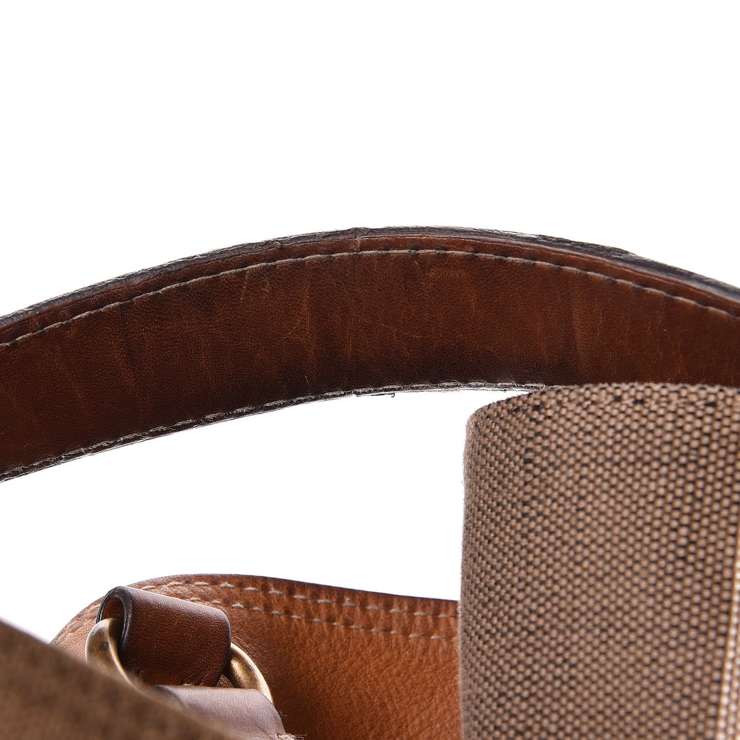 Canvas Mega Check Medium Ashby Hobo Saddle Brown