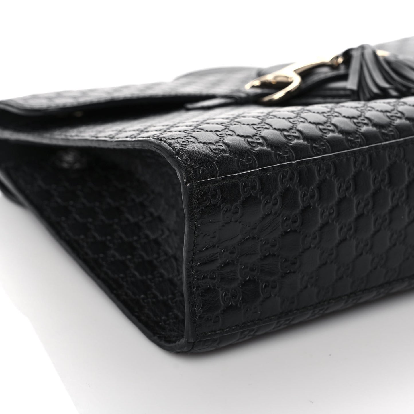 Microguccissima Medium Emily Chain Shoulder Bag Black