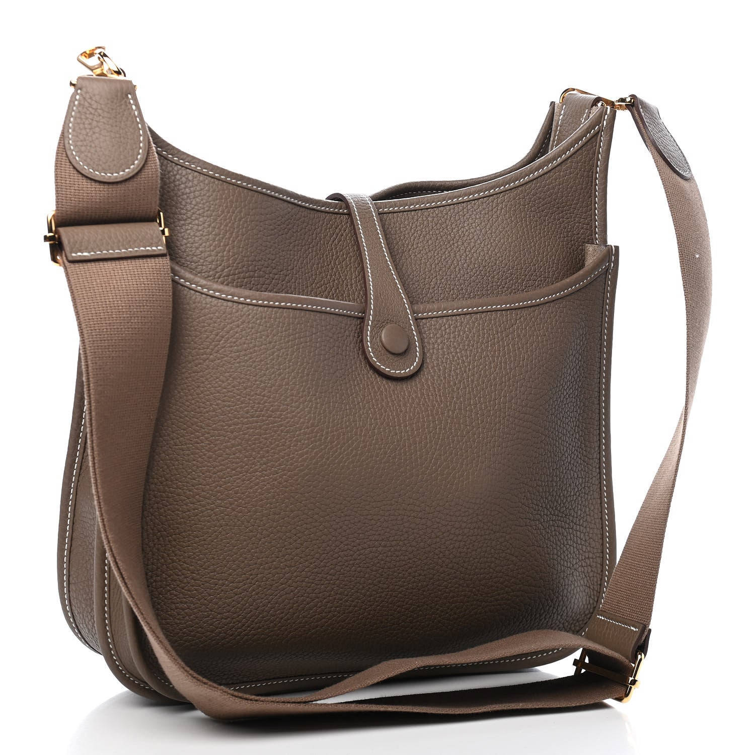 Hermes Taurillon Clemence Evelyne III PM Etoupe 4 of 17