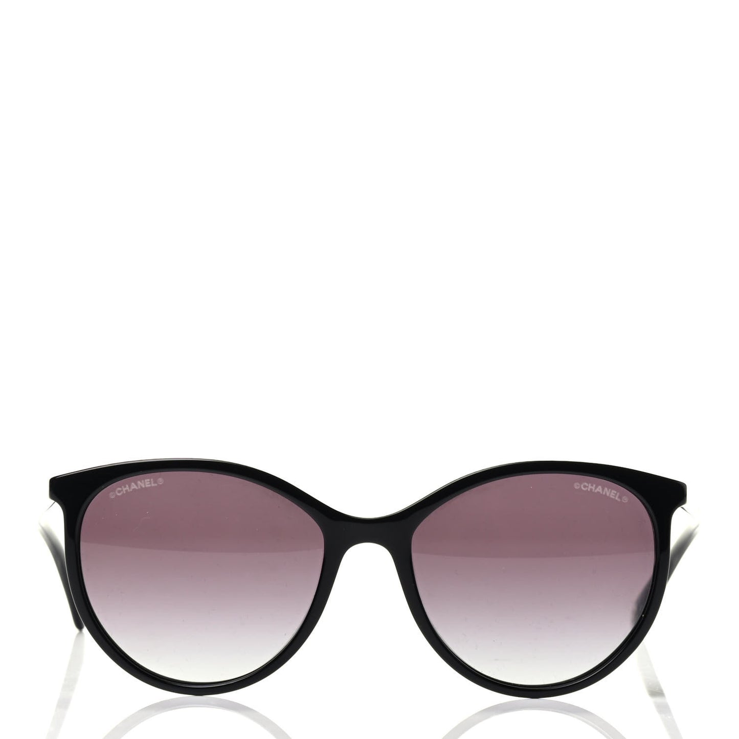 Acetate Pantos Cat Eye Sunglasses 5448 Black