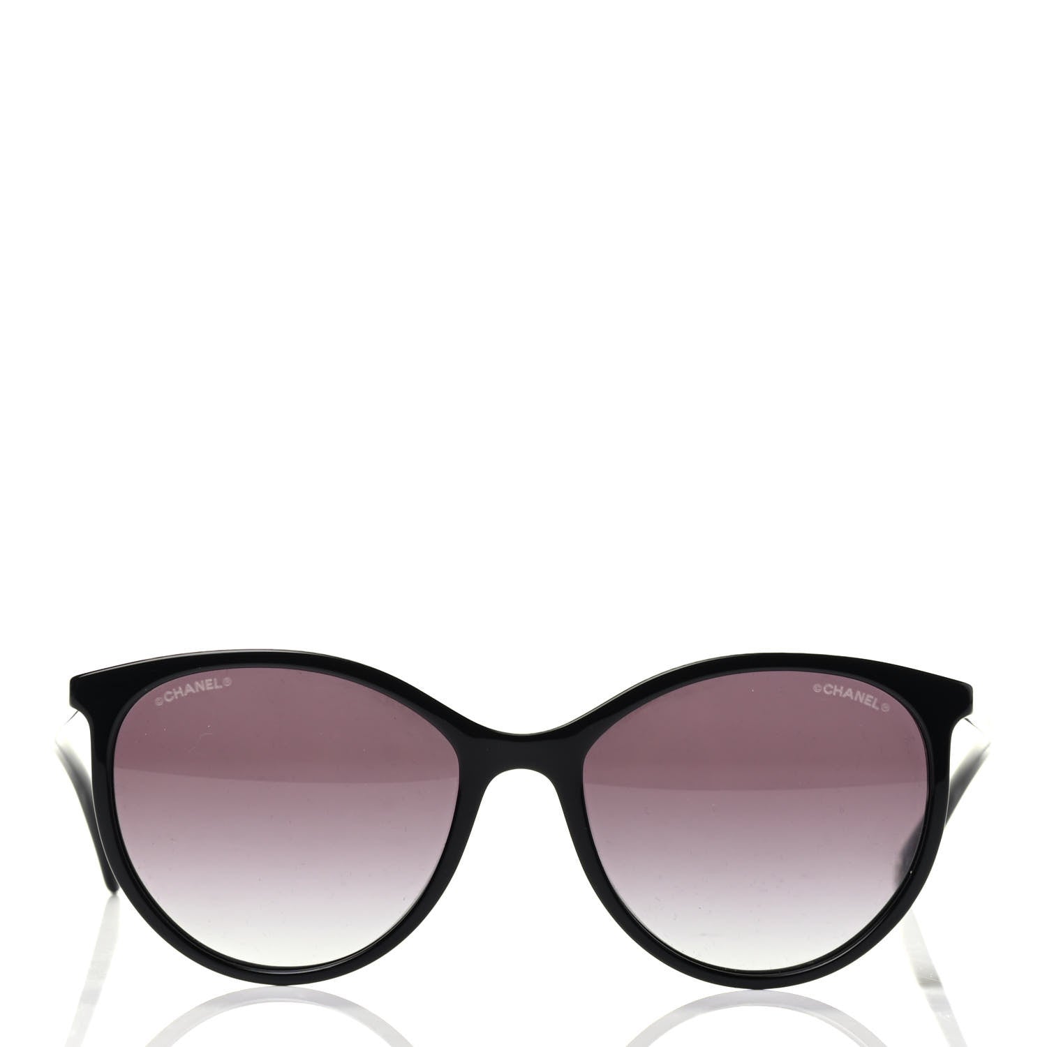 Chanel Acetate Pantos Cat Eye Sunglasses 5448 Black 2 of 7