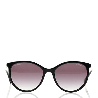 Chanel Acetate Pantos Cat Eye Sunglasses 5448 Black 2 of 7