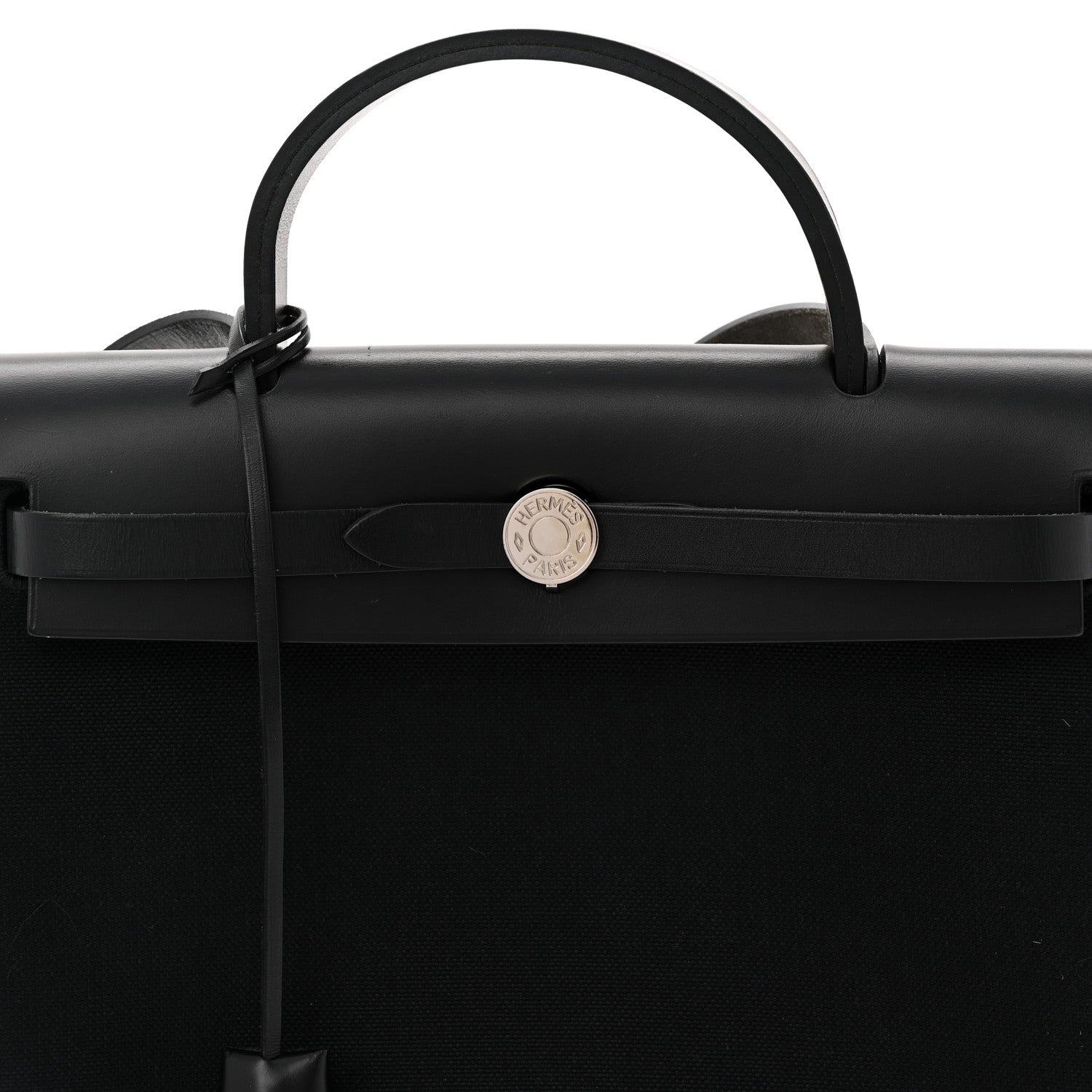 Hermes Military Toile Vache Hunter Herbag Zip PM 31 Black 9 of 11