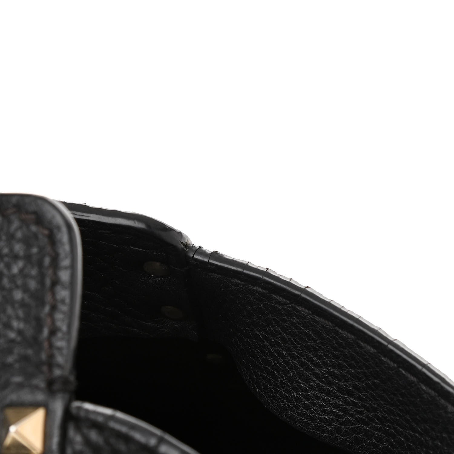Valentino Garavani Pebbled Calfskin Medium Rockstud Tote Black 13 of 13
