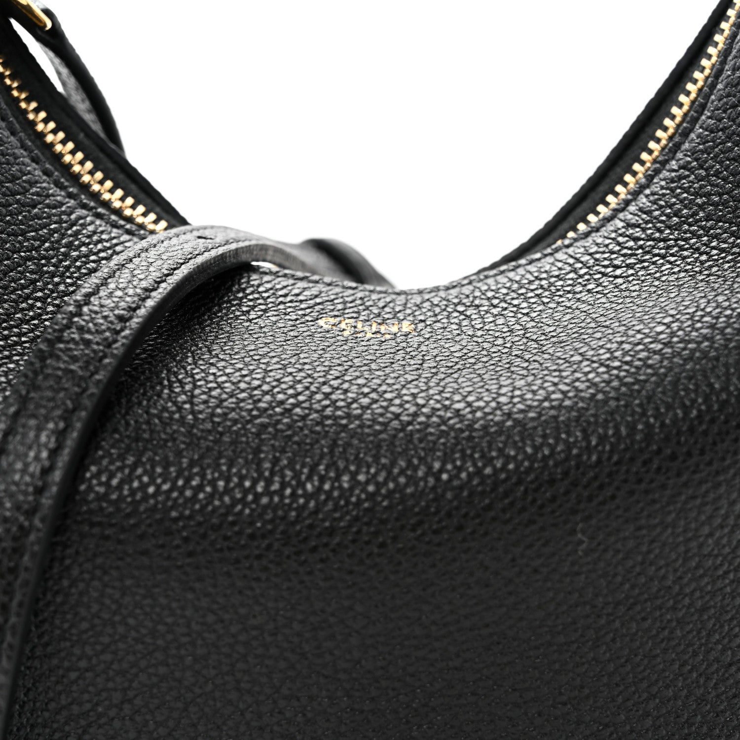 Celine Supple Grained Calfskin Teen Lulu Shoulder Bag Black 7 of 9