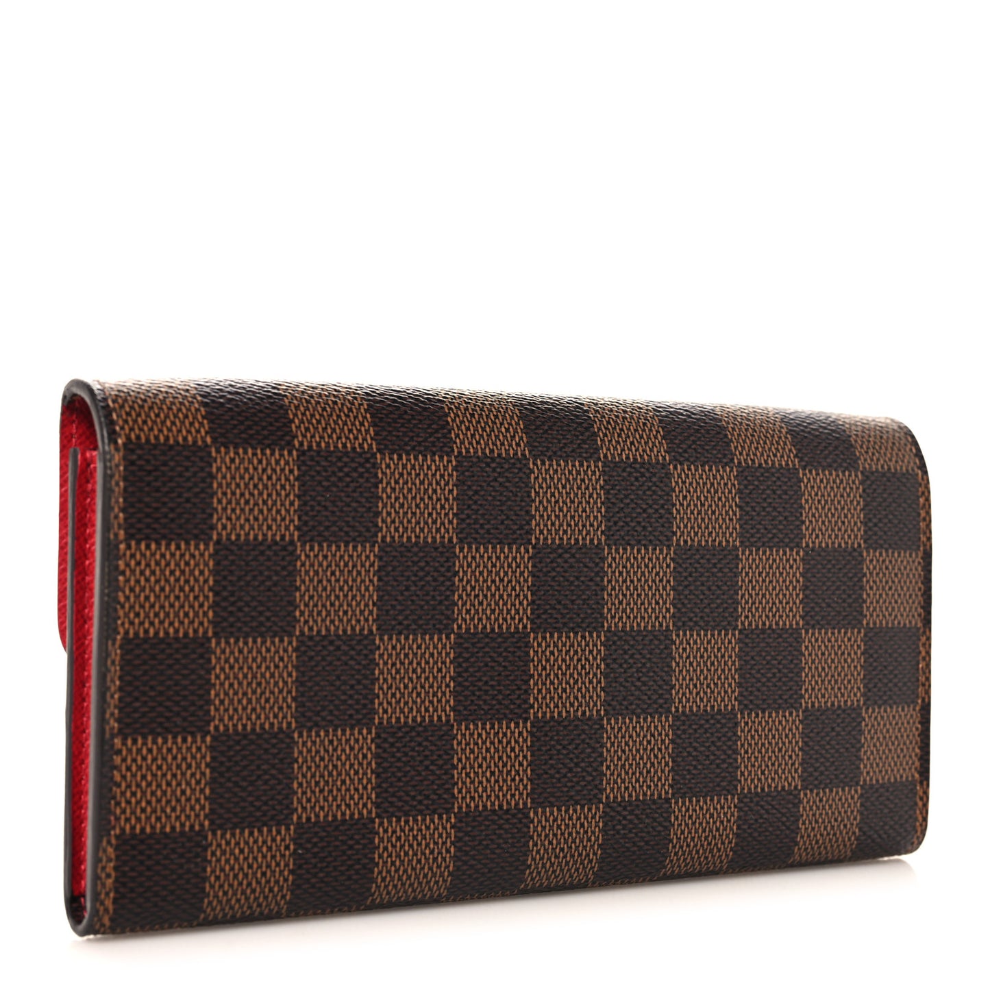 Damier Ebene Emilie Wallet Red