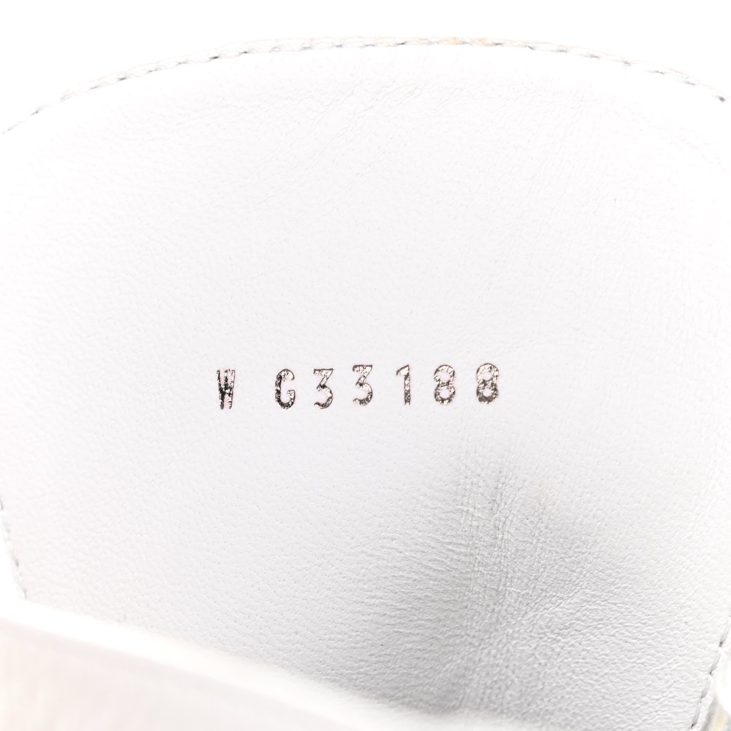 Chanel Crackled Calfskin Pearl Chain CC Combat Short Boots 37 White 8 of 10