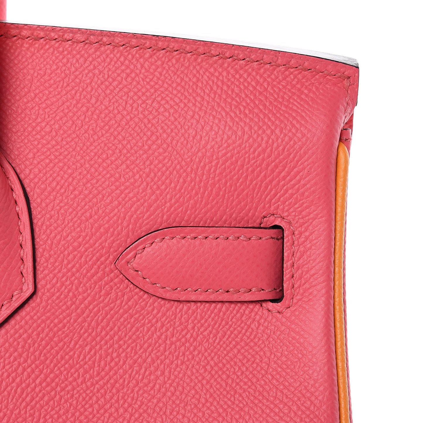 Epsom Horseshoe Birkin 30 Rose Azalee Jaune D'or