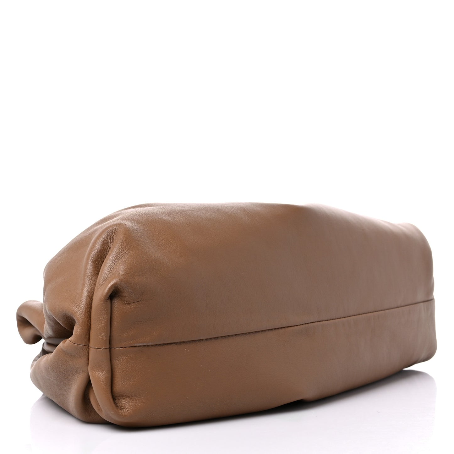 Smooth Butter Calf The Pouch Oversized Clutch Teak