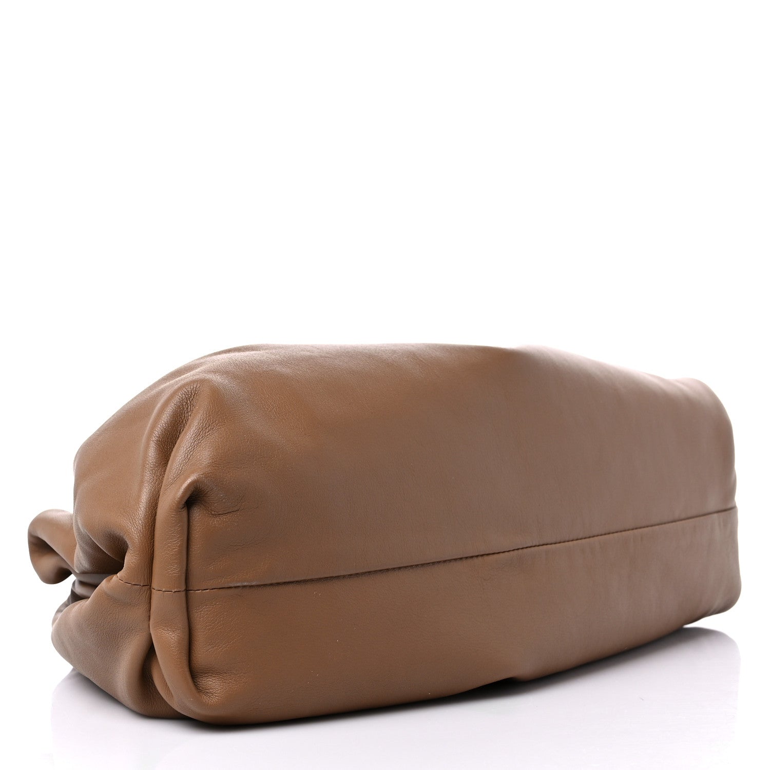 Bottega Veneta Smooth Butter Calf The Pouch Oversized Clutch Teak 4 of 10