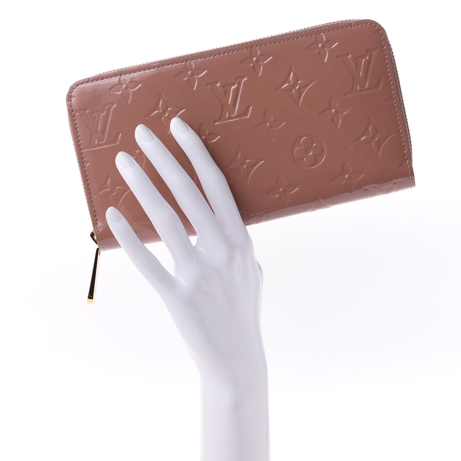 Louis Vuitton Vernis Zippy Wallet Rose Velours 2 of 10