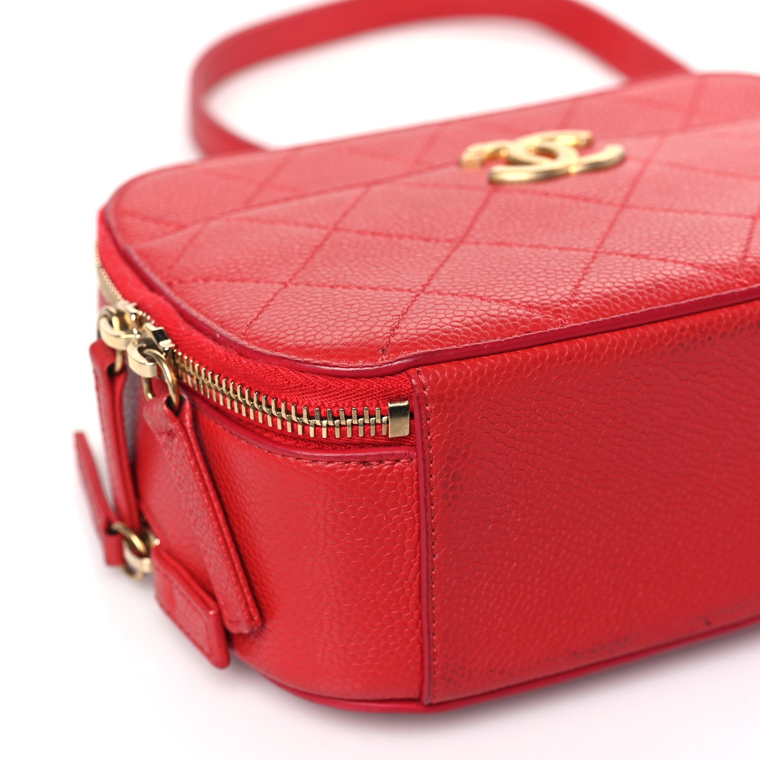 Chanel Caviar Quilted Small Camera Case Red 8 of 10