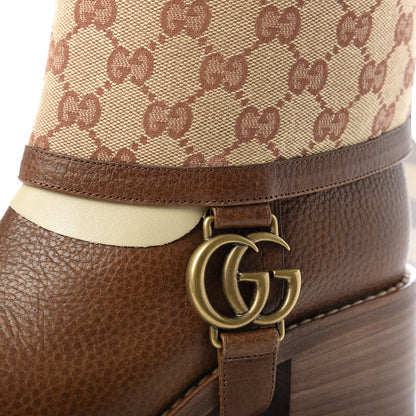 Gucci GG Monogram Calfskin Lola Tall Boots 39 Beige Ruggine Cuir 13 of 13