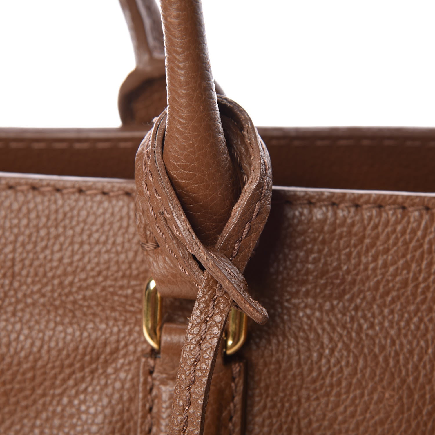 Alexander McQueen Pebbled Calfskin Large Skull Padlock Zip Around Tote Camel 10 of 20