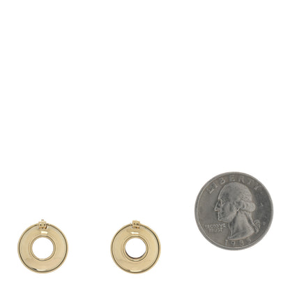 Tiffany Sterling Silver 18K Yellow Gold Paloma Picasso Magic Disc Earrings 2 of 4