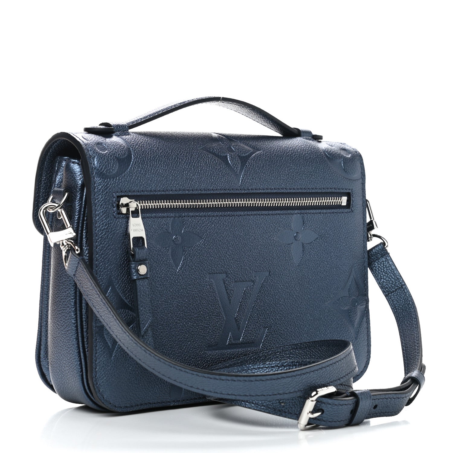 Louis Vuitton Metallic Empreinte Monogram Giant Pochette Metis Navy Nacre 3 of 8