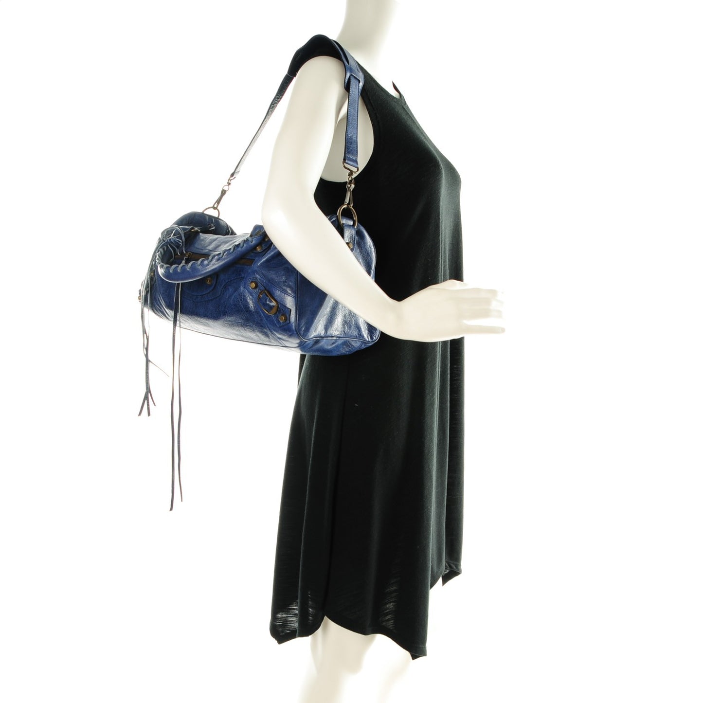 Chevre Classic Hardware Twiggy Indigo