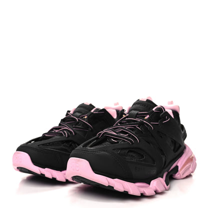 Balenciaga Mesh Nylon Bi-Color Womens Track Sneakers 38 Black Pink 3 of 9