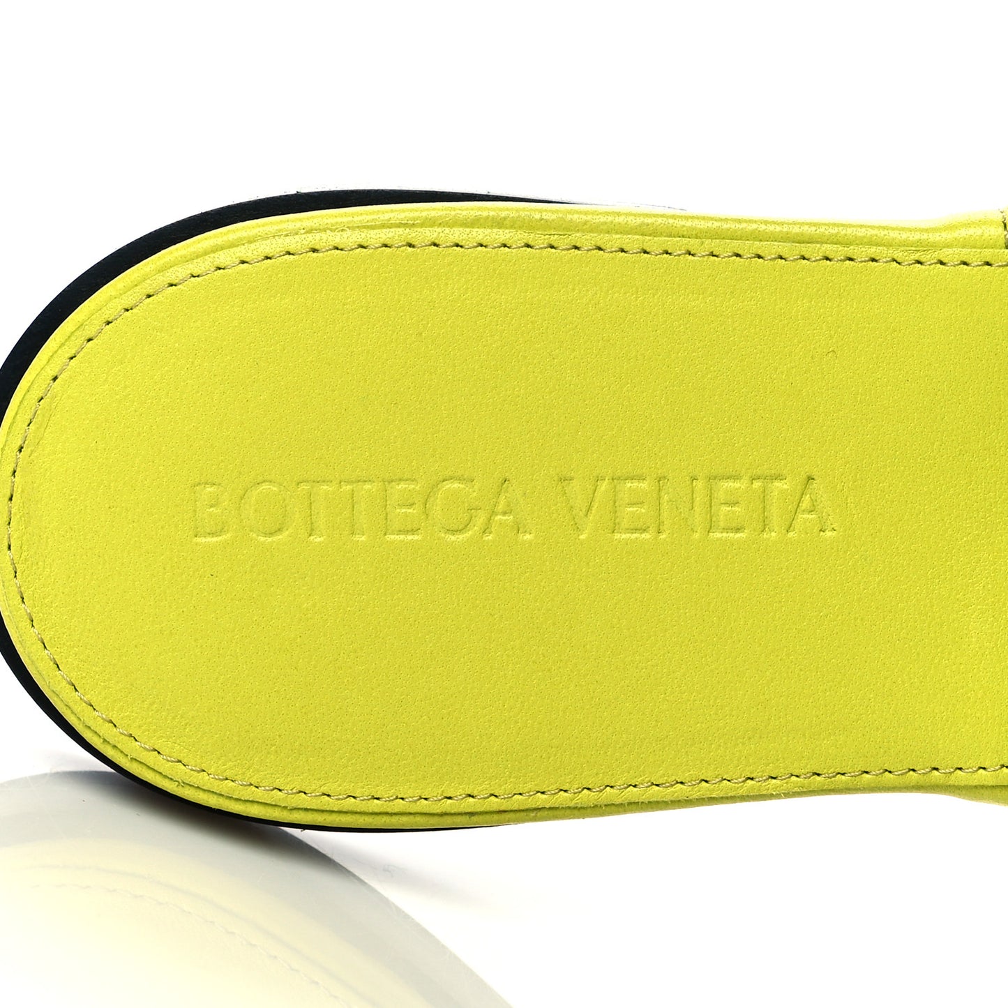 Nappa Maxi Intrecciato Lido Flat Sandals 37 Kiwi
