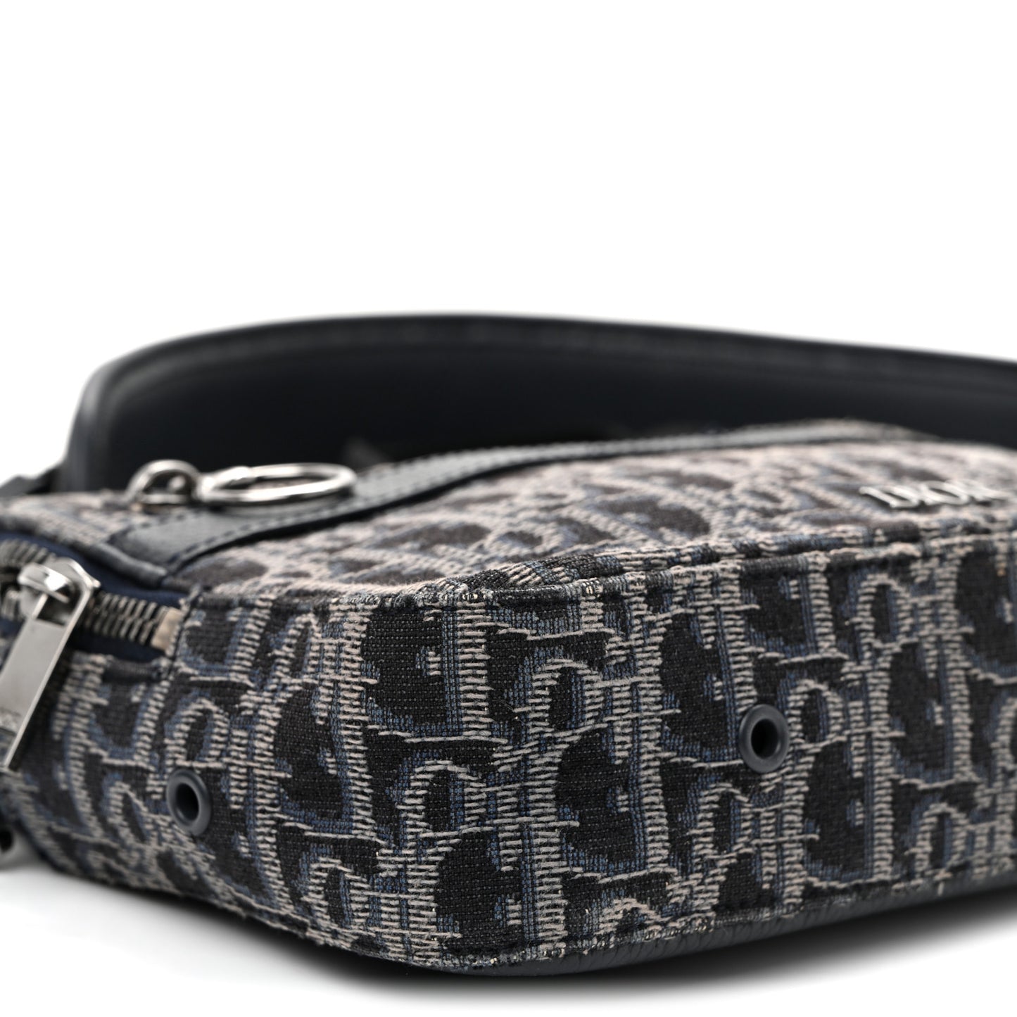 HOMME Oblique Jacquard Safari Messenger Navy Blue