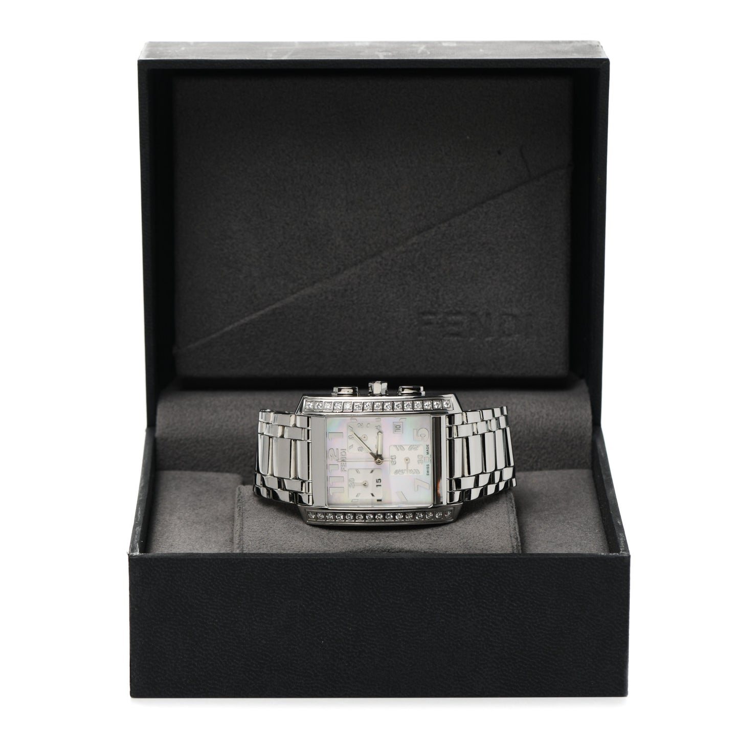 Stainless Steel Diamond Mother of Pearl 32mm Classico Chronograph Quartz Watch