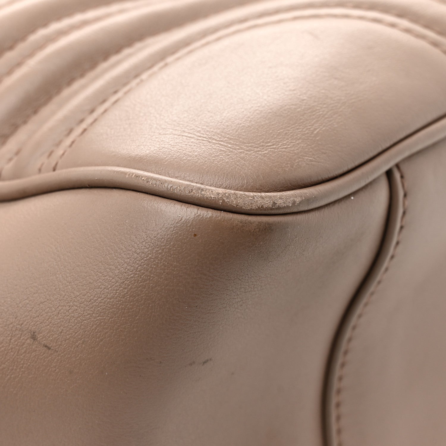 Gucci Calfskin Matelasse Large GG Marmont Shoulder Bag Porcelain Rose 14 of 15
