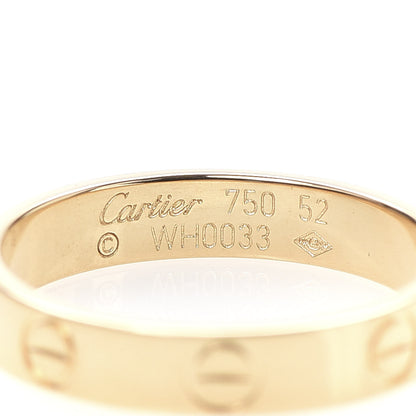 Cartier 18K Yellow Gold 3.5mm LOVE Wedding Band Ring 52 6 4 of 4