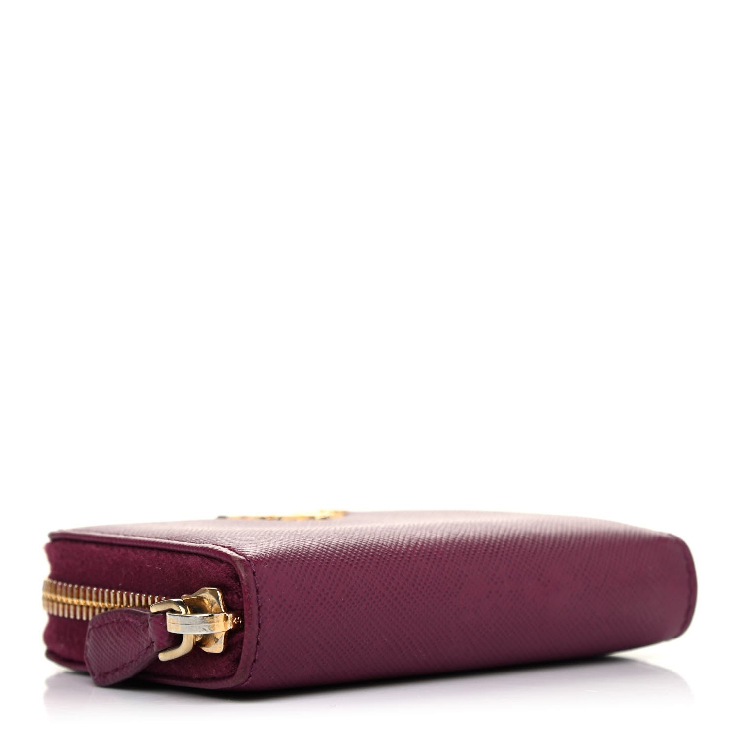 Prada Saffiano Metal Coin Purse Ametista 3 of 4