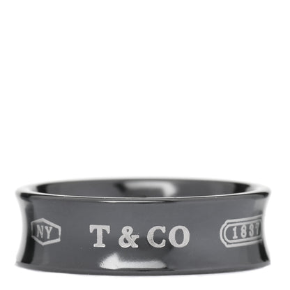Tiffany Titanium 1837 Band Ring 62 10 1 of 5