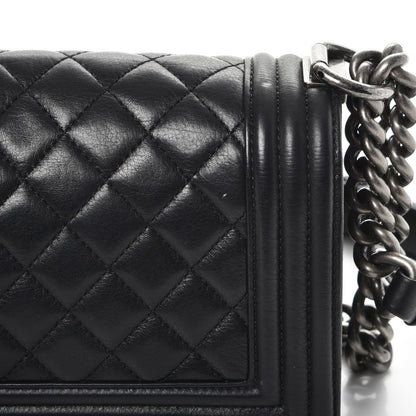 Chanel Calfskin Quilted Small Boy Flap Black 9 of 13